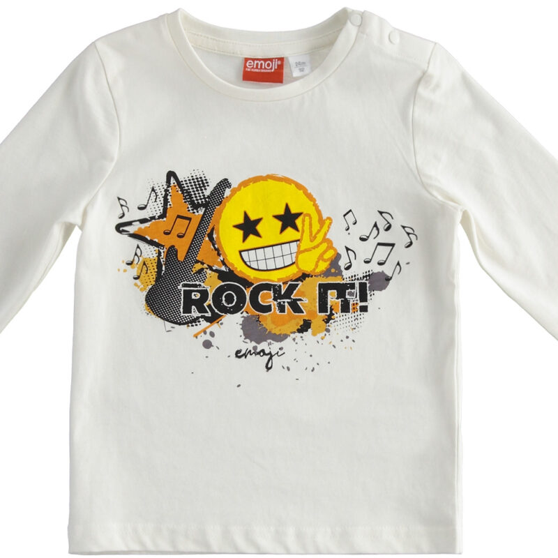 iDo – T-shirt bimbo “emoji” in caldo cotone