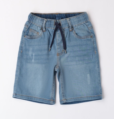 iDO – Pantalone corto jeans ragazzino con coulisse