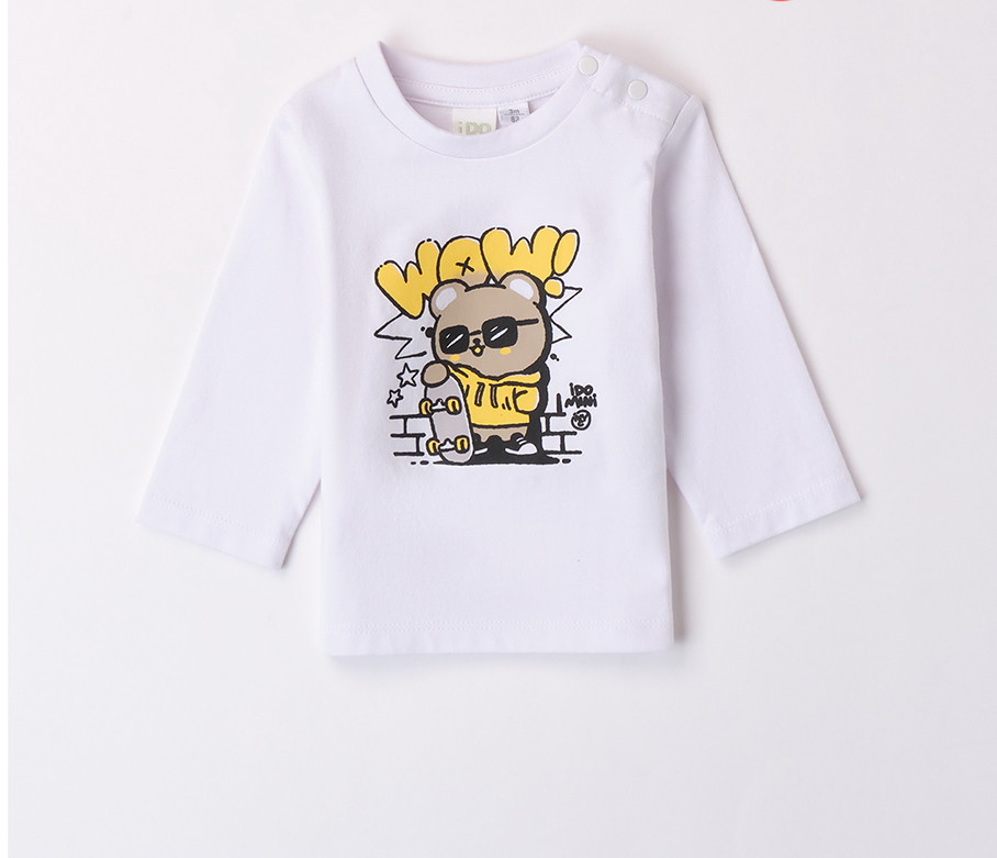 iDO – T-shirt cotone baby maschio manica lunga