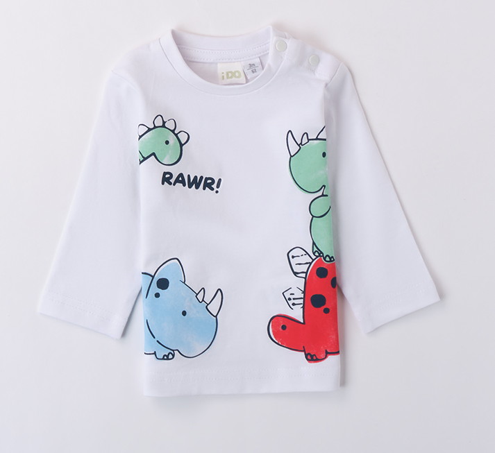 iDO – T-shirt cotone baby maschio manica lunga
