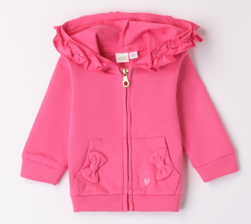 iDO &ndash; Felpa baby femmina in felpa garzata leggera