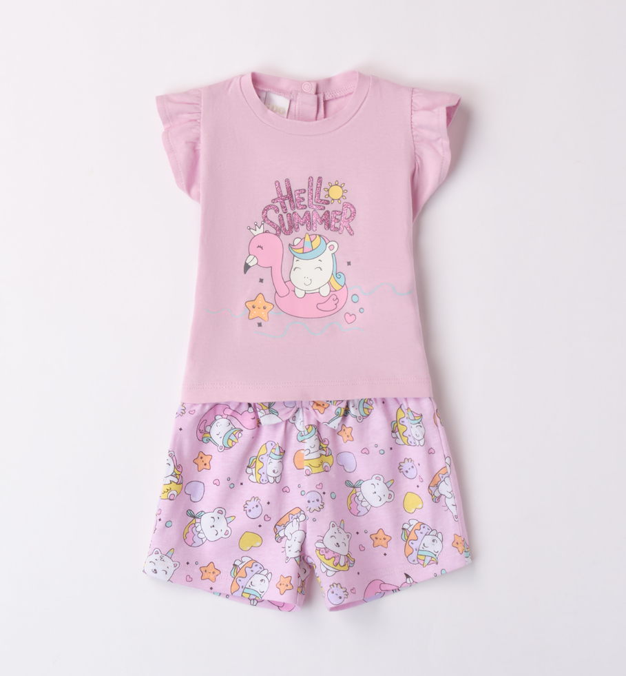 iDO – Completo baby femmina estivo in cotone