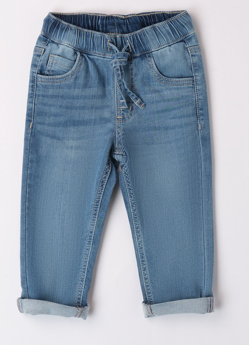 iDO – Jeans bambino in maglia denim con coulisse