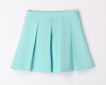 Sarabanda – Gonna bimba in felpa garzata primaverile