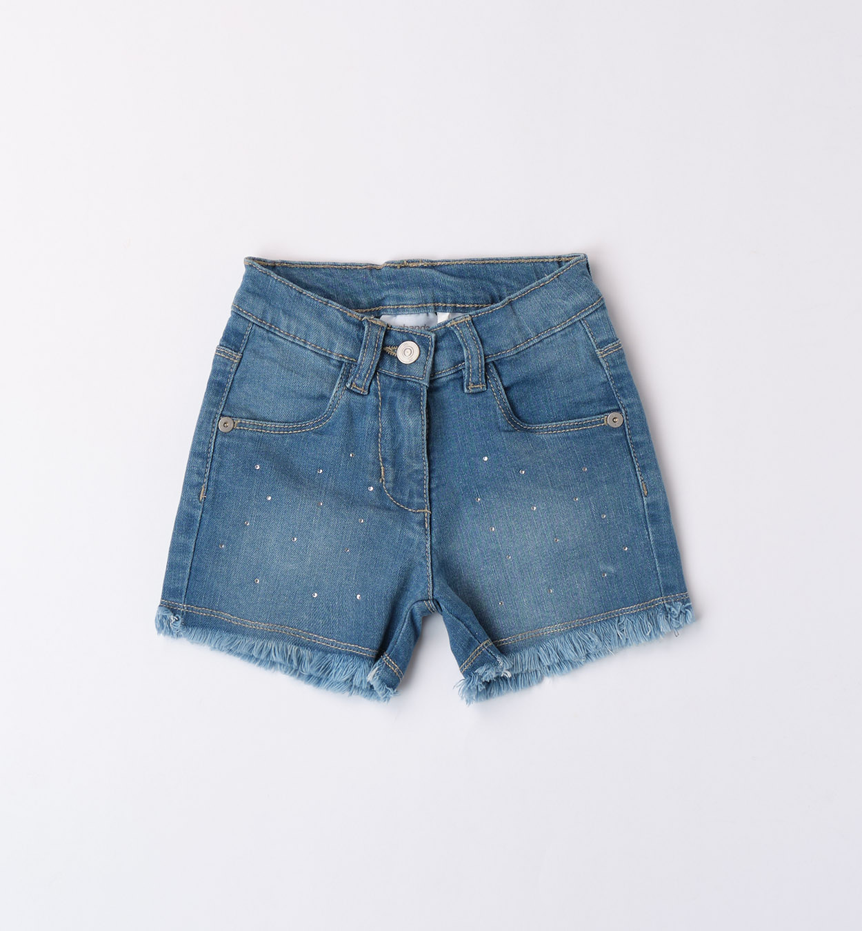 Sarabanda – Shorts bimba jeans con strass