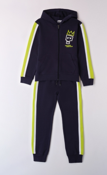 iDO – Tuta ragazzino in felpa garzata leggera