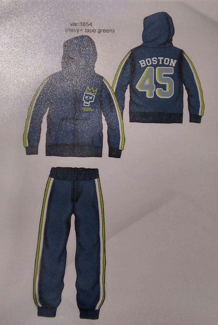 iDO – Tuta ragazzino in felpa garzata leggera