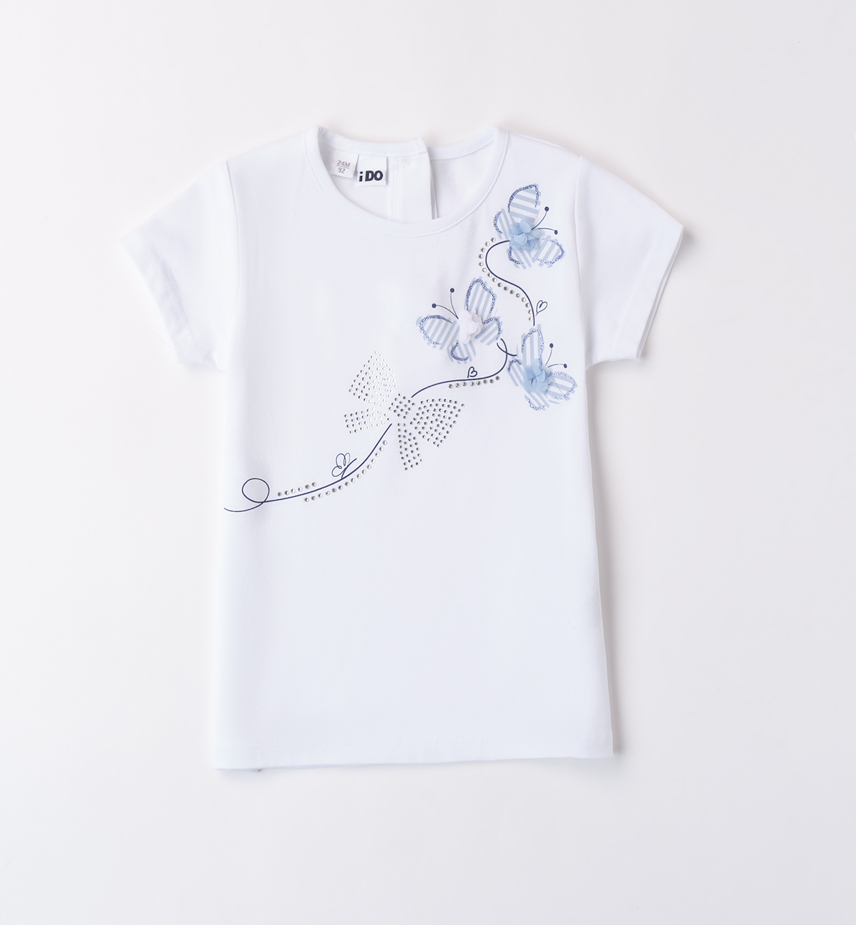 iDO – T-shirt bimba cotone mezza manica