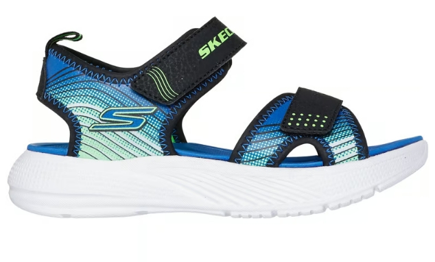 Skechers – Sandalo bimbo/ragazzino con velcro modello “Microspec Splash”
