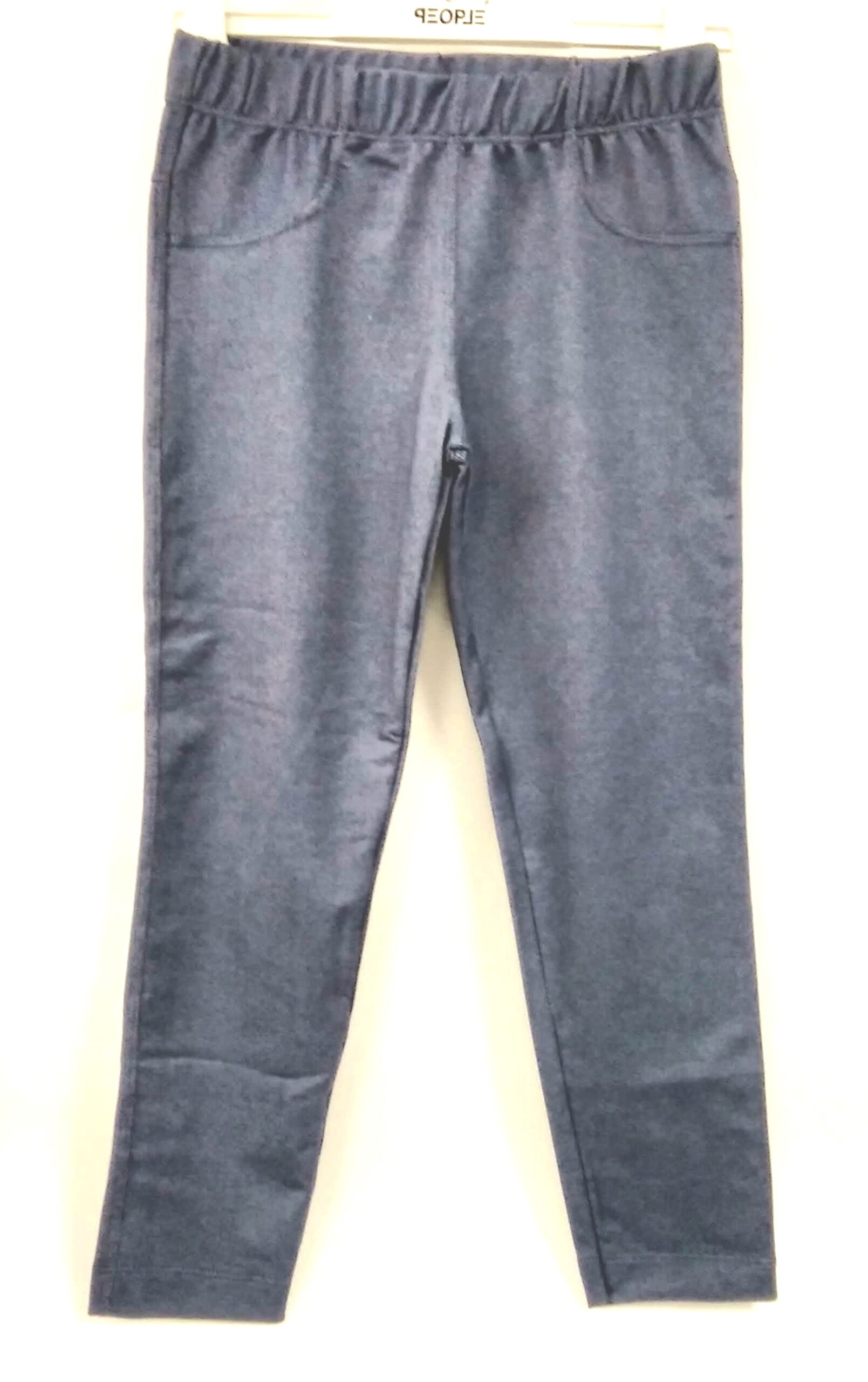 People – Leggings bimba in cotone effetto jeans