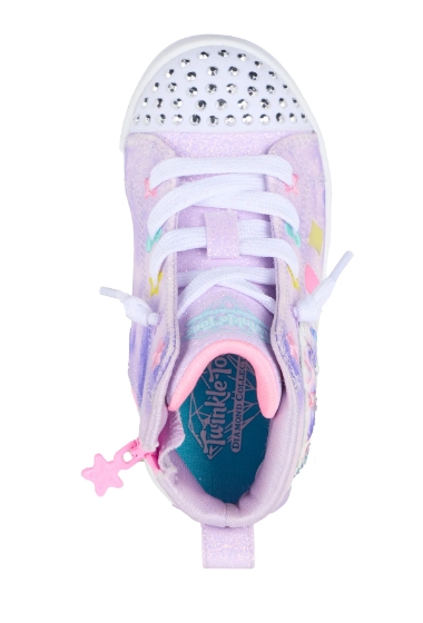 Skechers – Sneaker bimba alta modello “Twinkle toes – Unicorn Glam” con luci - immagine 4