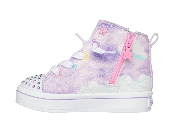 Skechers – Sneaker bimba alta modello “Twinkle toes – Unicorn Glam” con luci - immagine 3