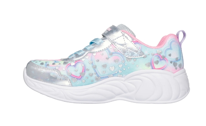 Skechers – Sneaker bimba con velcro modello “Unicorn Dreams” con luci - immagine 3