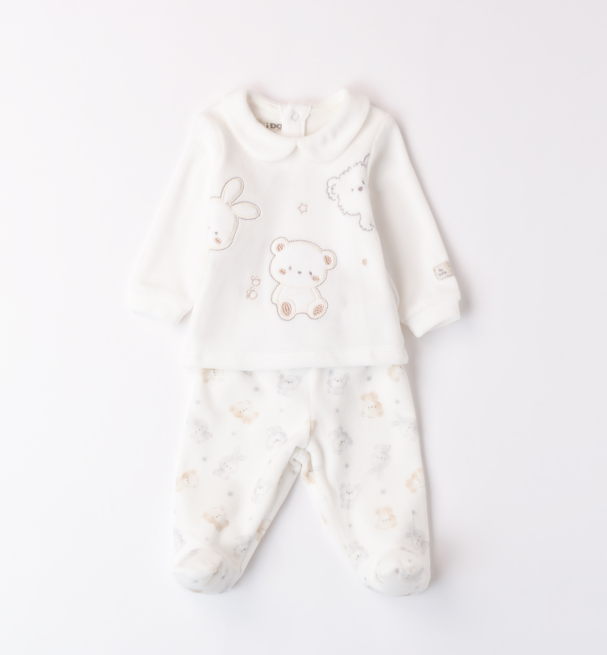 iDO – Completo neonato/a in ciniglia