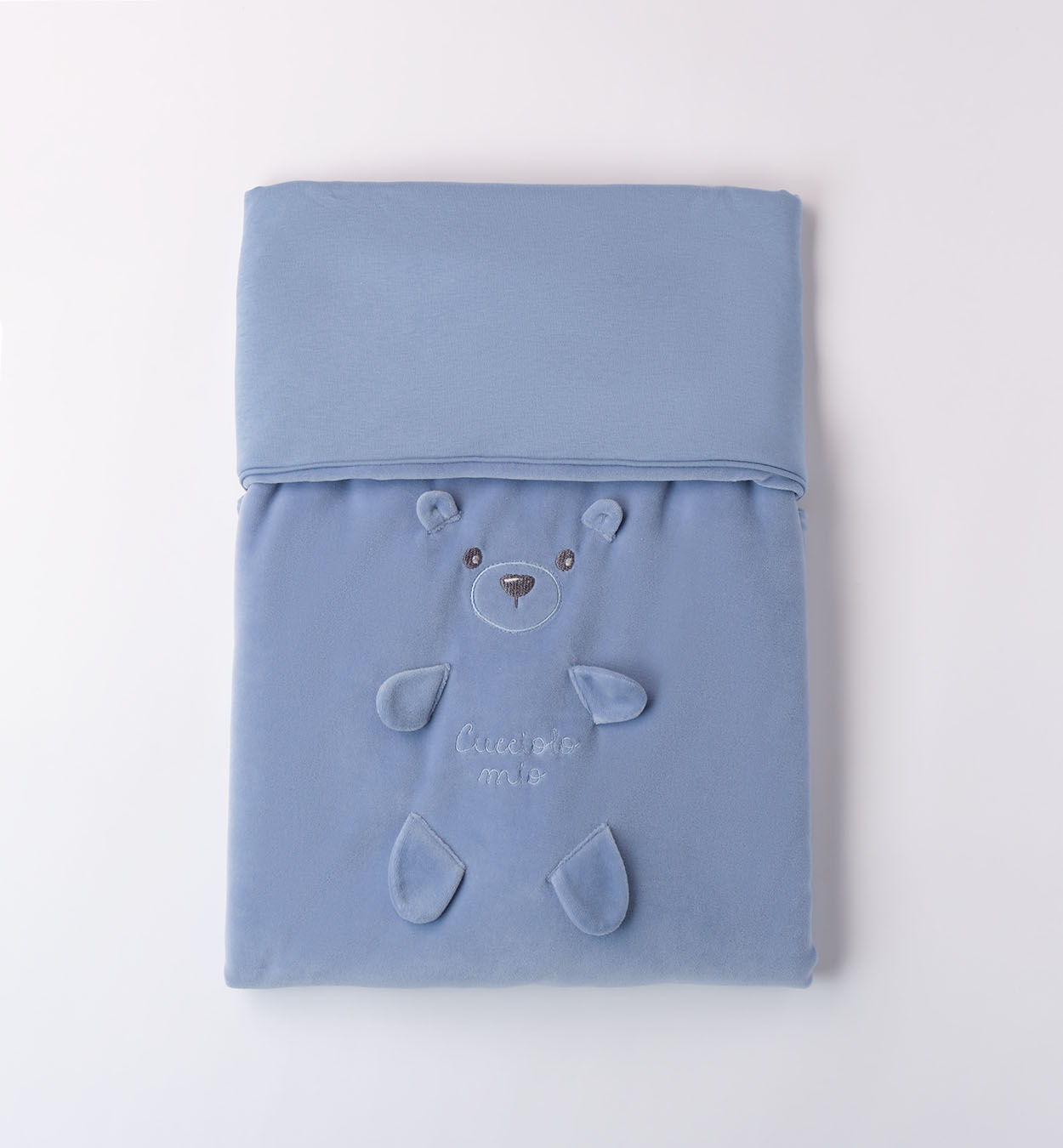 iDO- Copertina per culla/carrozzina in ciniglia imbottita