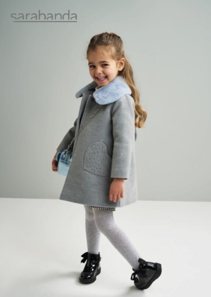 Sarabanda – Cappotto bimba invernale in tessuto - immagine 4