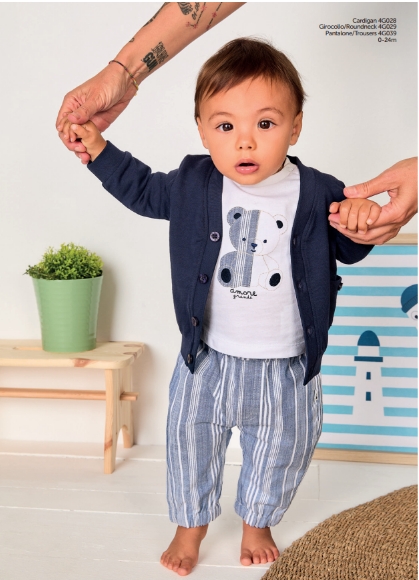 iDO – Completo baby maschio in cotone e felpa leggera