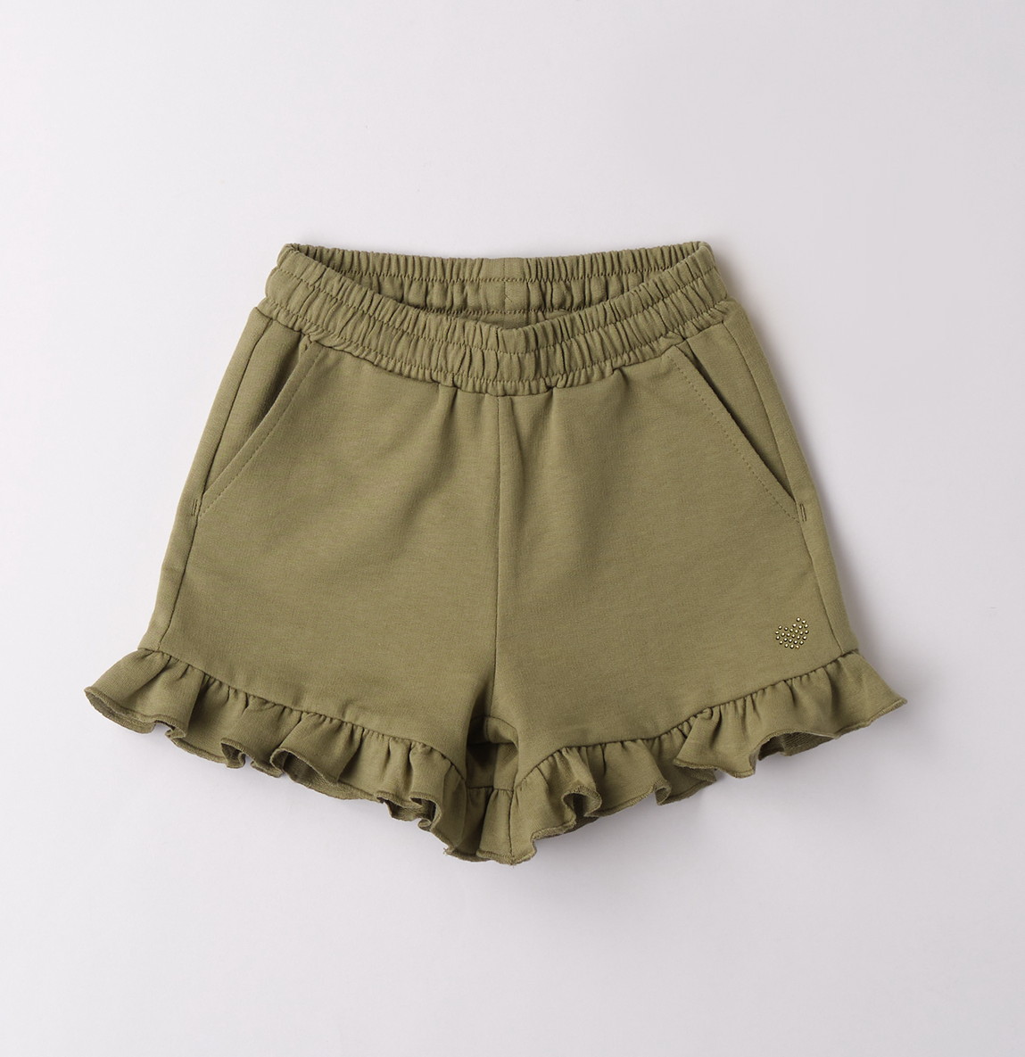 iDO – Pantaloncino corto bimba in felpina di cotone leggera