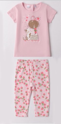 iDO – Completo bimba estivo in cotone
