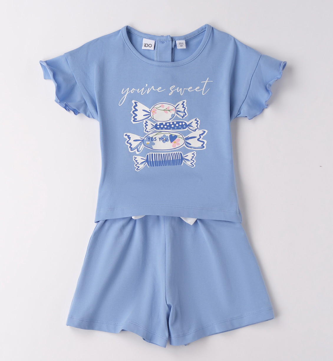 iDO – Completo bimba estivo in cotone