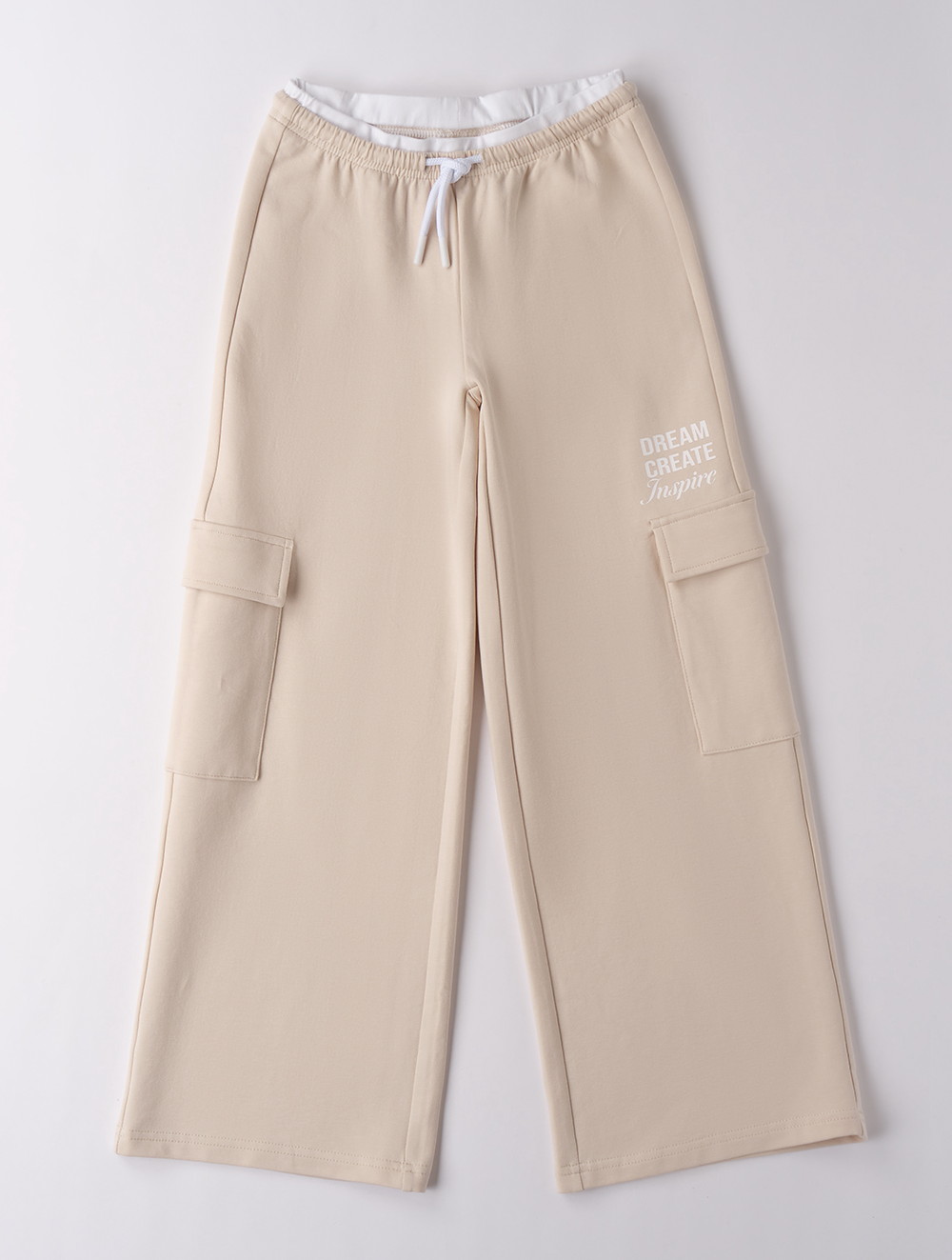 iDO &ndash; Pantalone ragazzina in felpa garzata leggera primaverile