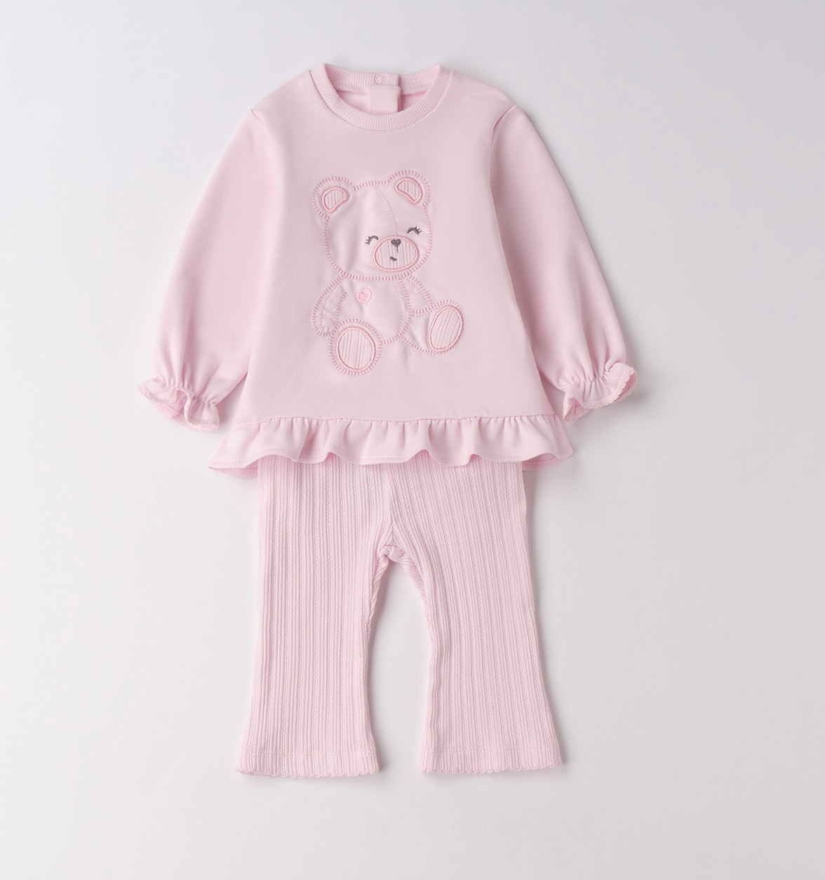 iDO &ndash; Completo baby femmina in felpa garzata leggera