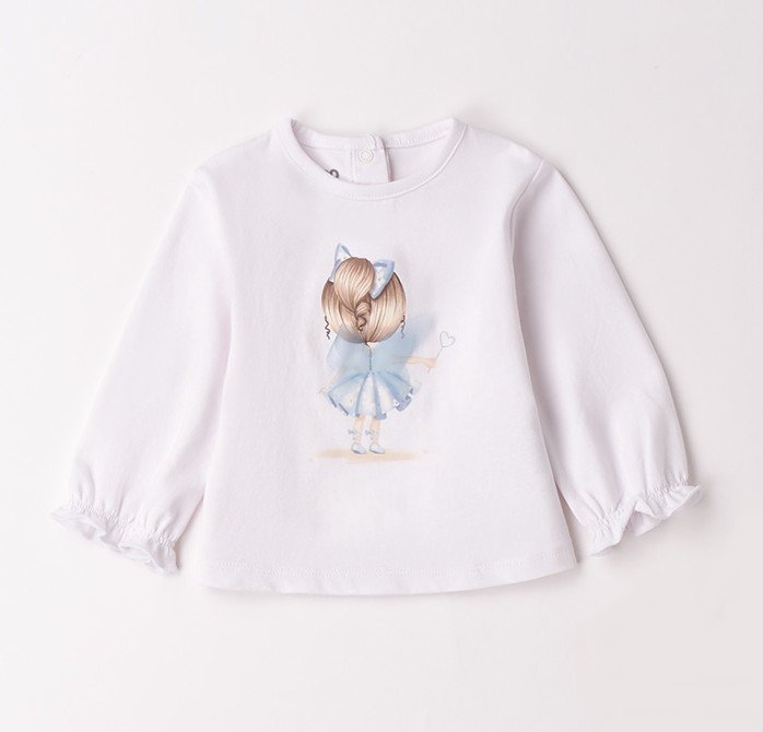 iDO &ndash; T-shirt cotone baby femmina manica lunga
