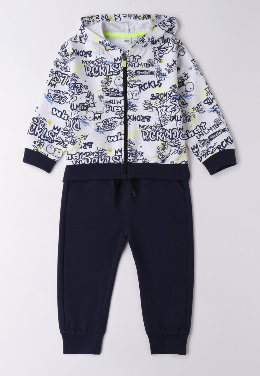 iDO – Tuta bimbo primaverile in felpa garzata leggera