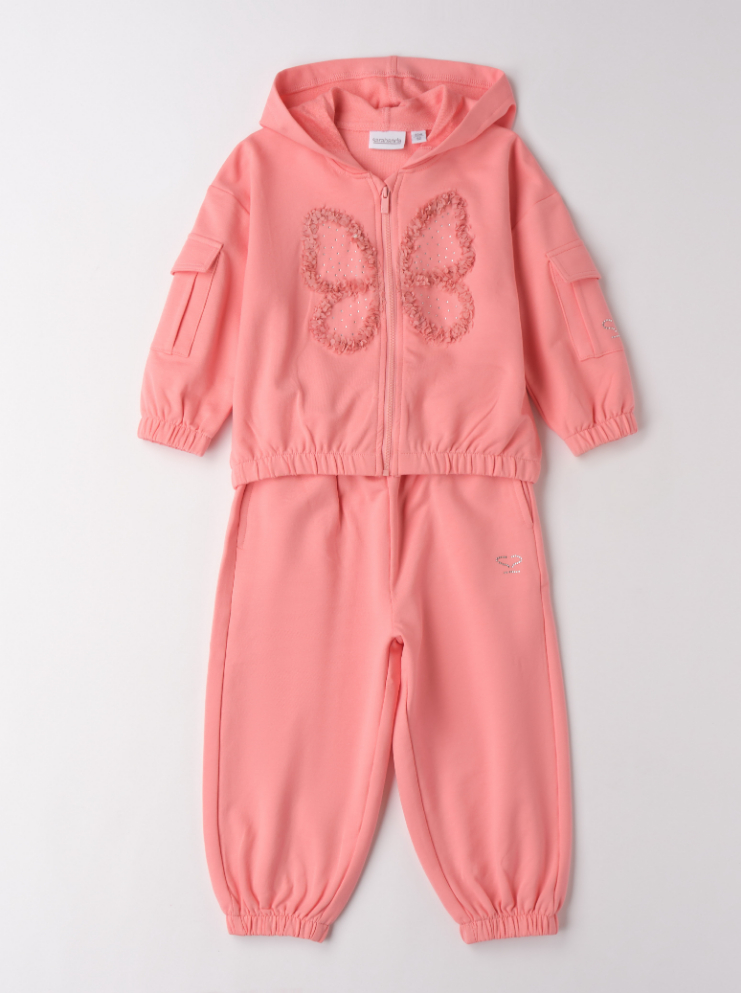 Sarabanda – Tuta bimba primaverile in felpa garzata leggera