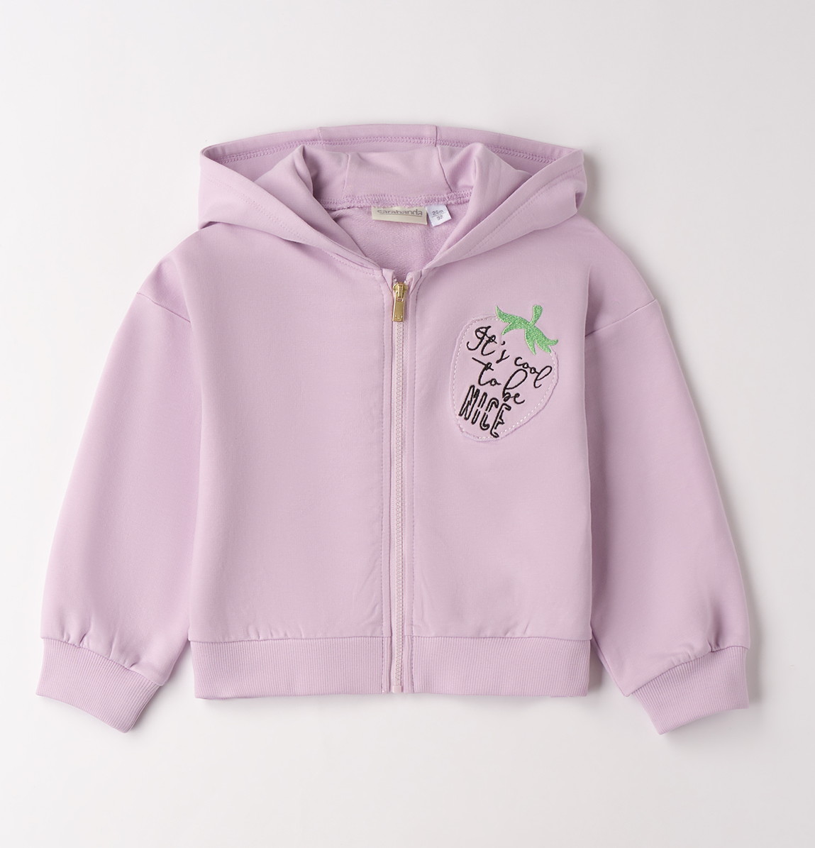 Sarabanda – Felpa bimba in felpa garzata primaverile