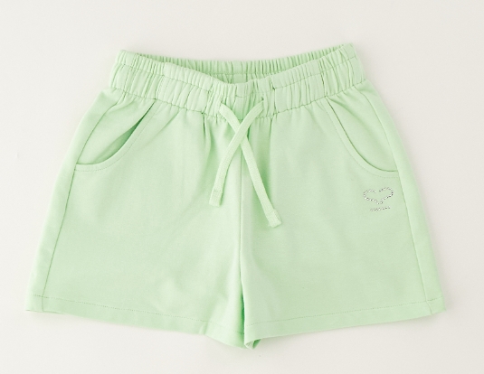 Sarabanda – Pantaloncino corto bimba in felpina di cotone leggera