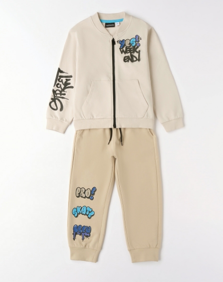 Sarabanda – Tuta bimbo primaverile in felpa garzata leggera