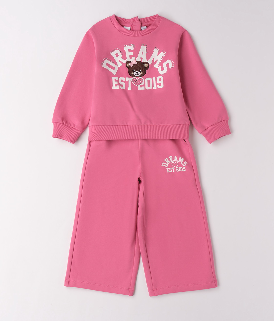 iDO – Tuta bimba primaverile in felpa garzata leggera