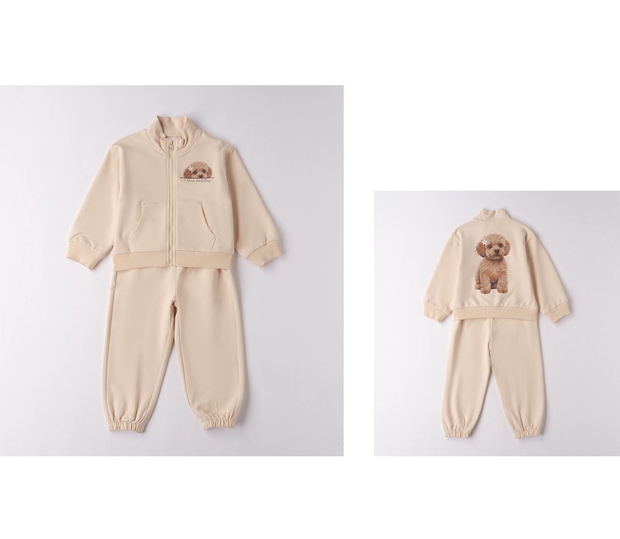 iDO – Tuta bimba primaverile in felpa garzata leggera