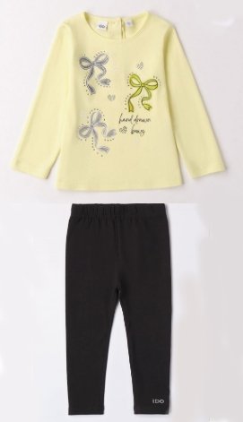 iDO – Completo bimba primaverile in cotone