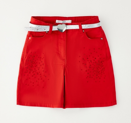 iDO – Short bimba cotone con strass