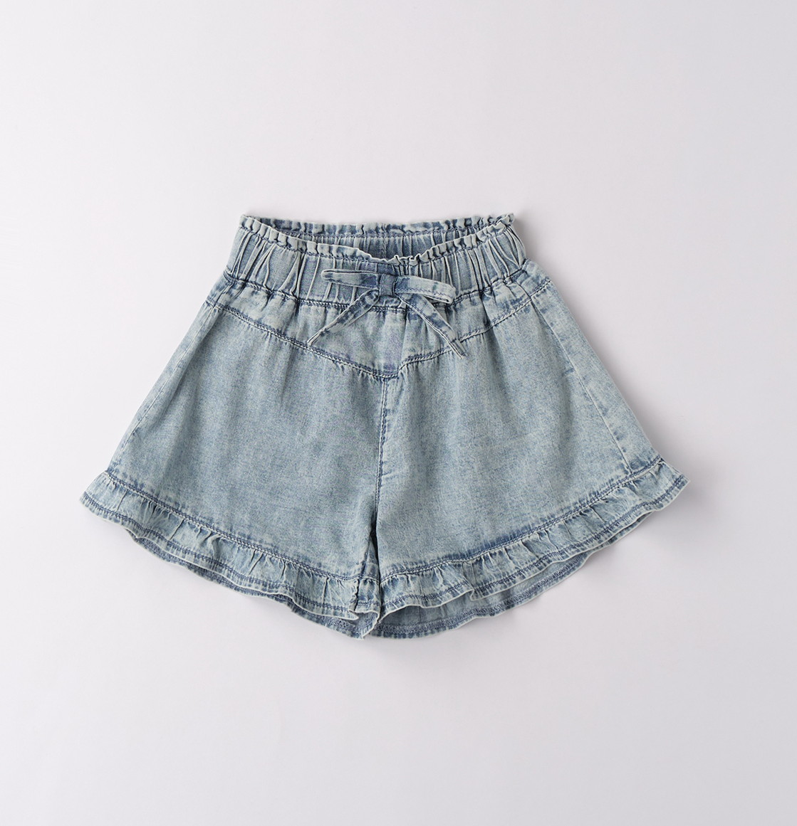 iDO – Pantaloncino corto bimba in denim leggero