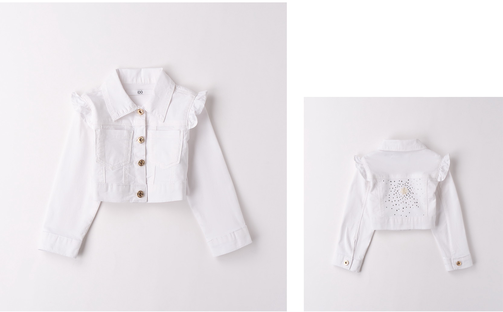 iDO – Giubbino bimba in twill stretch