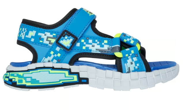 Skechers – Sandalo bimbo/ragazzino con velcro modello “Megasplash 4K”