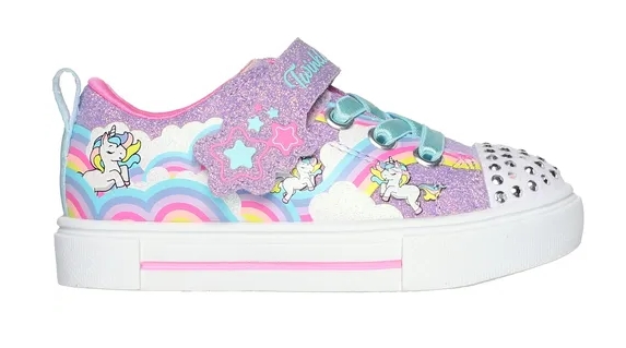 Skechers – Sneaker baby bimba con velcro modello “Twinkle Sparks-Jumping Cloud”
