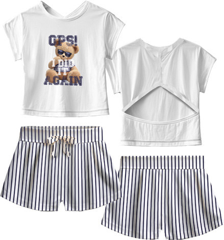 Sarabanda – Completo ragazzina estivo in cotone