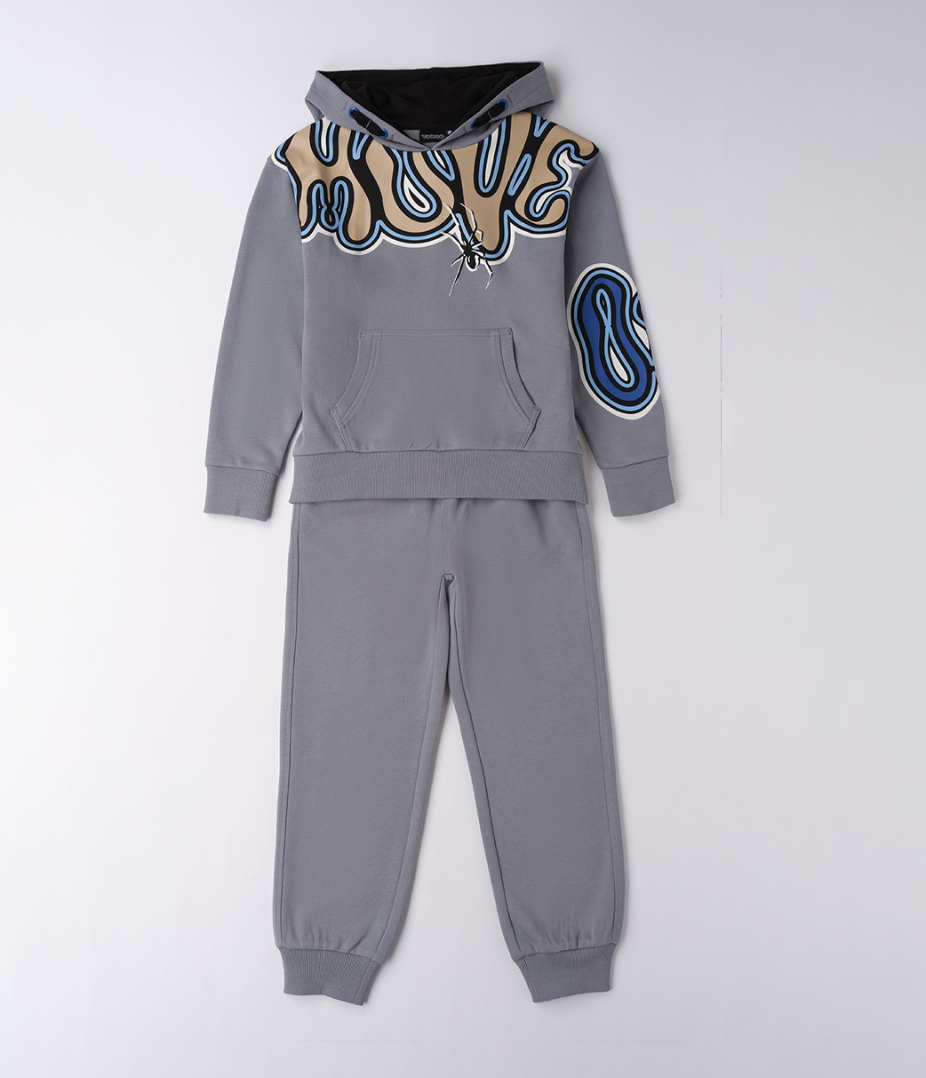 Sarabanda – Tuta ragazzino primaverile in felpa garzata leggera