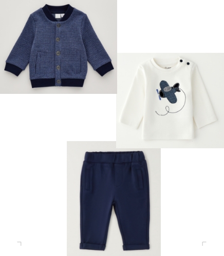 iDO – Completo baby maschio in felpa e punto Milano