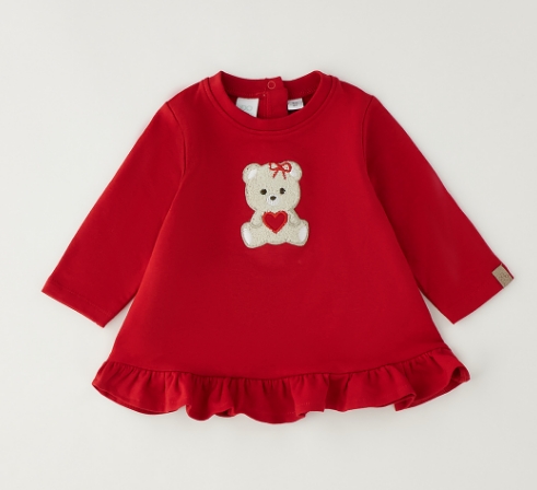 iDO – Abito baby femmina in felpa stretch