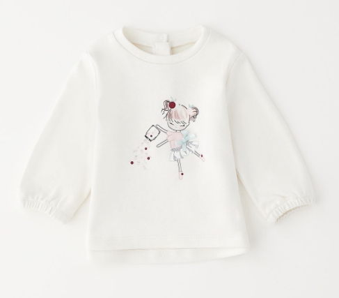 Minibanda – T-shirt baby femmina in caldo cotone