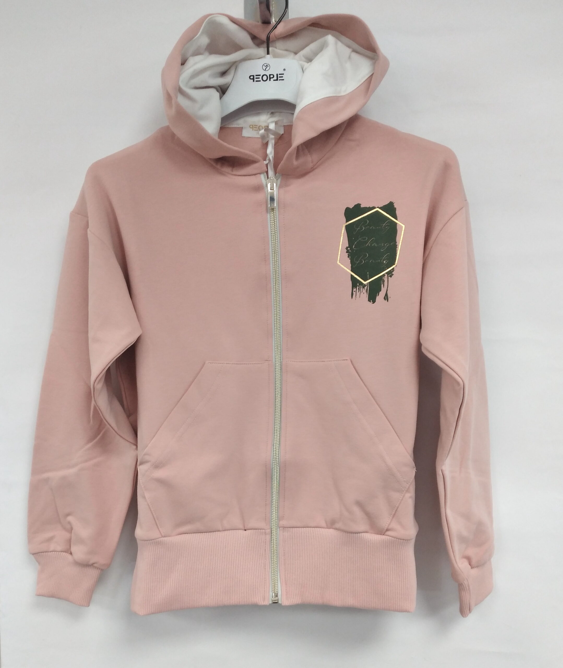 People – Felpa ragazzina con zip e cappuccio