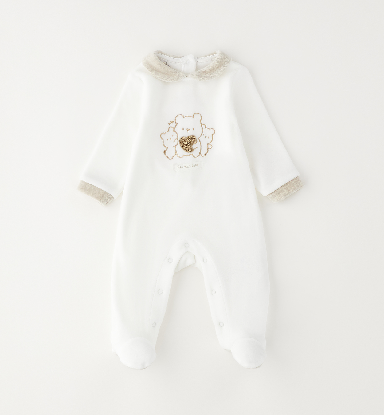 iDO – Tutina neonato/a in ciniglia