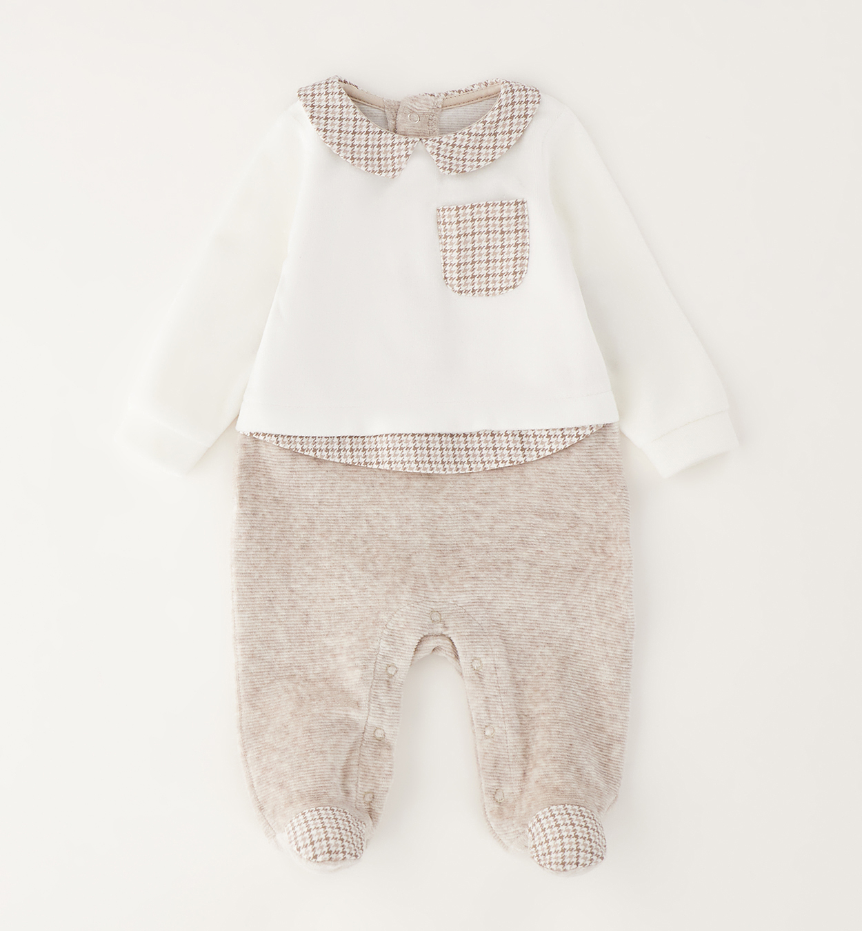 iDO – Tutina neonato in ciniglia