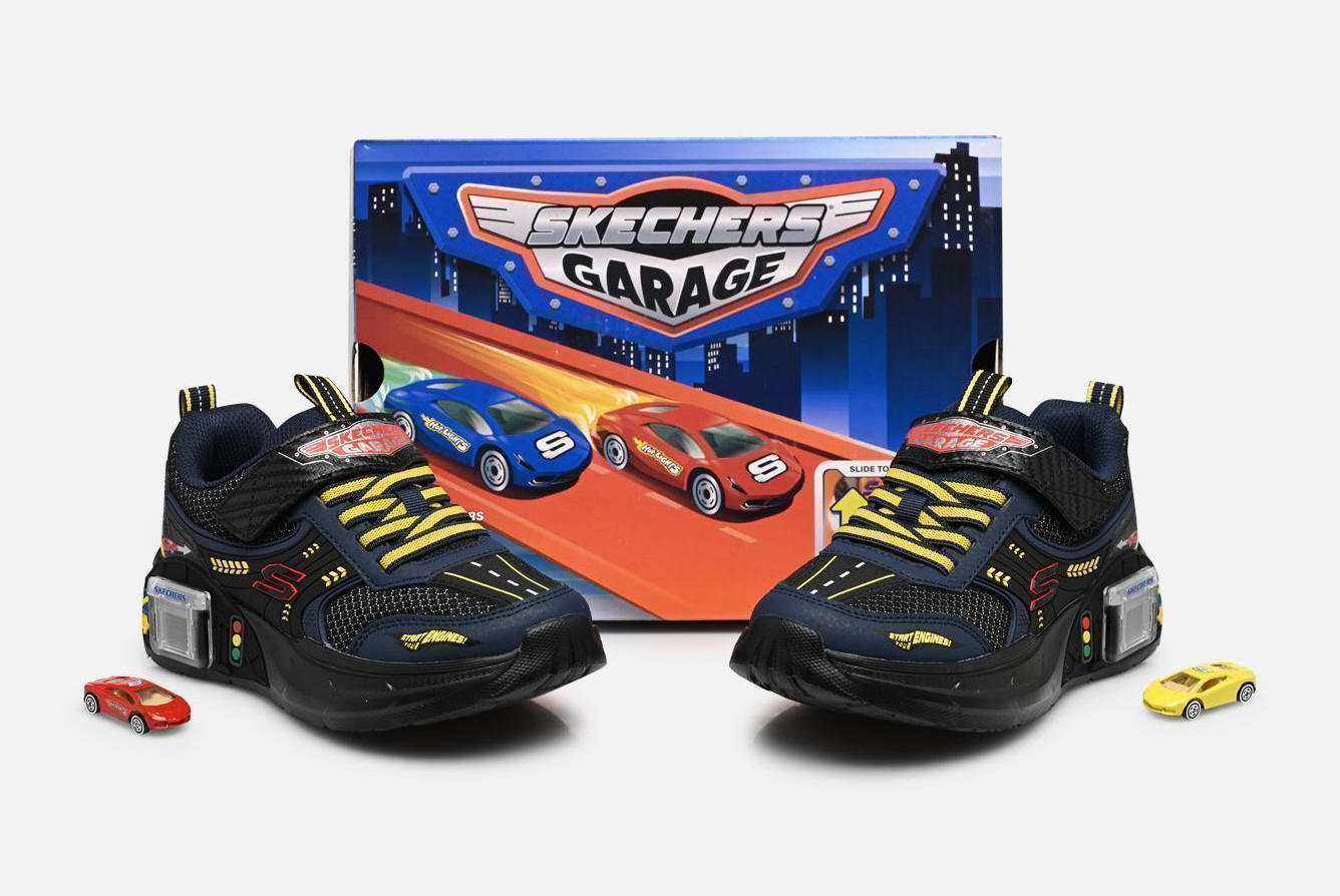 Skechers โ Sneaker bimbo con velcro modello โGarage”