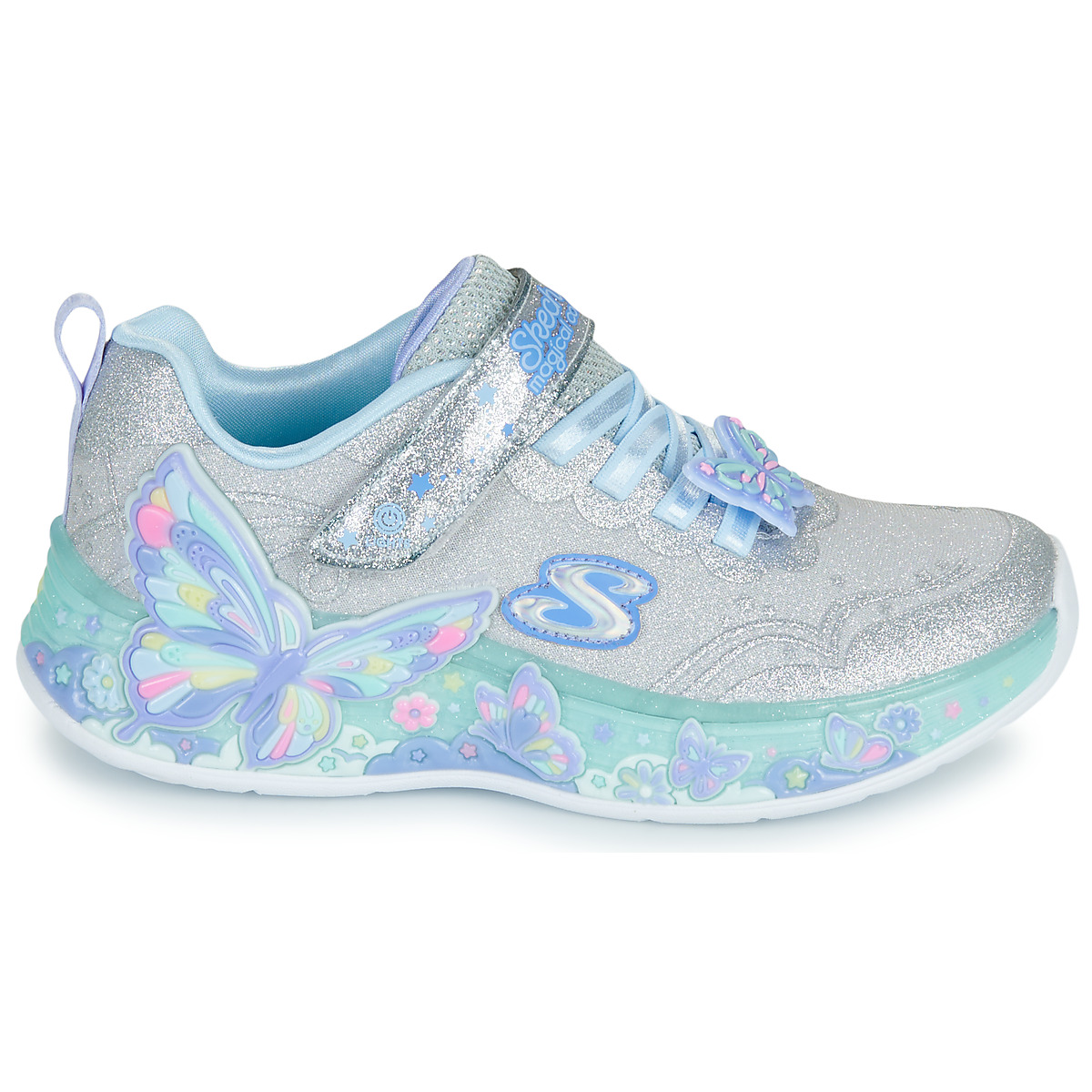 Skechers โ Sneaker bimba con velcro modello โButterfly bliss” con luci